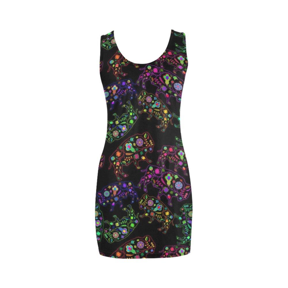 Floral Buffalo Medea Vest Dress (Model D06) Medea Vest Dress (D06) e-joyer 