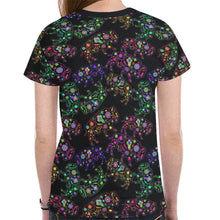 Load image into Gallery viewer, Floral Buffalo New All Over Print T-shirt for Women (Model T45) tshirt e-joyer 
