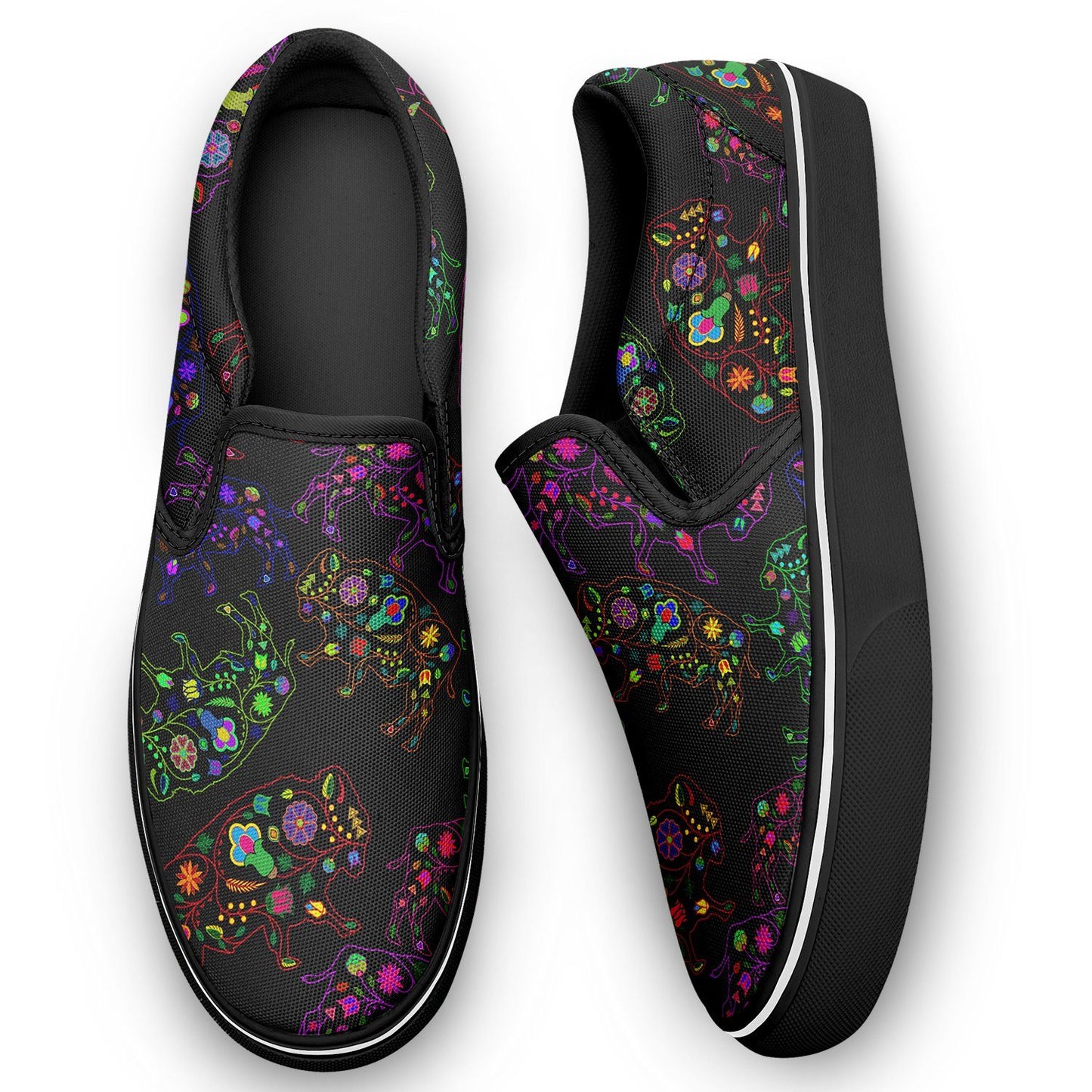 Floral Buffalo Otoyimm Canvas Slip On Shoes otoyimm Herman 