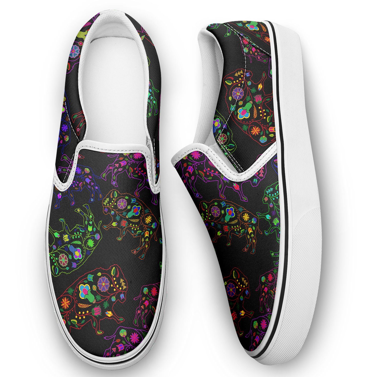 Floral Buffalo Otoyimm Canvas Slip On Shoes otoyimm Herman 