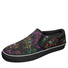 Load image into Gallery viewer, Floral Buffalo Otoyimm Canvas Slip On Shoes otoyimm Herman US Youth 1 / EUR 32 Black Sole 
