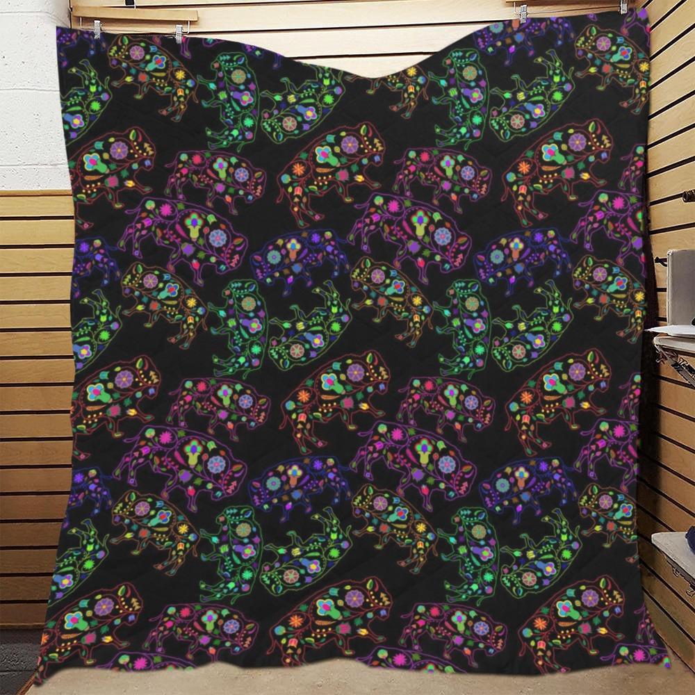 Floral Buffalo Quilt 70"x80" Quilt 70"x80" e-joyer 