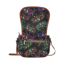 Load image into Gallery viewer, Floral Buffalo Saddle Bag/Large (Model 1649) bag e-joyer 
