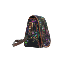 Load image into Gallery viewer, Floral Buffalo Saddle Bag/Large (Model 1649) bag e-joyer 
