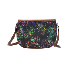 Load image into Gallery viewer, Floral Buffalo Saddle Bag/Large (Model 1649) bag e-joyer 
