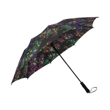 Load image into Gallery viewer, Floral Buffalo Semi-Automatic Foldable Umbrella (Model U05) Semi-Automatic Foldable Umbrella e-joyer 
