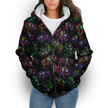 Load image into Gallery viewer, Floral Buffalo Sherpa Hoodie hoodie Herman 
