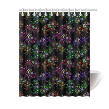 Load image into Gallery viewer, Floral Buffalo Shower Curtain 60&quot;x72&quot; Shower Curtain 60&quot;x72&quot; e-joyer 
