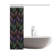 Load image into Gallery viewer, Floral Buffalo Shower Curtain 60&quot;x72&quot; Shower Curtain 60&quot;x72&quot; e-joyer 
