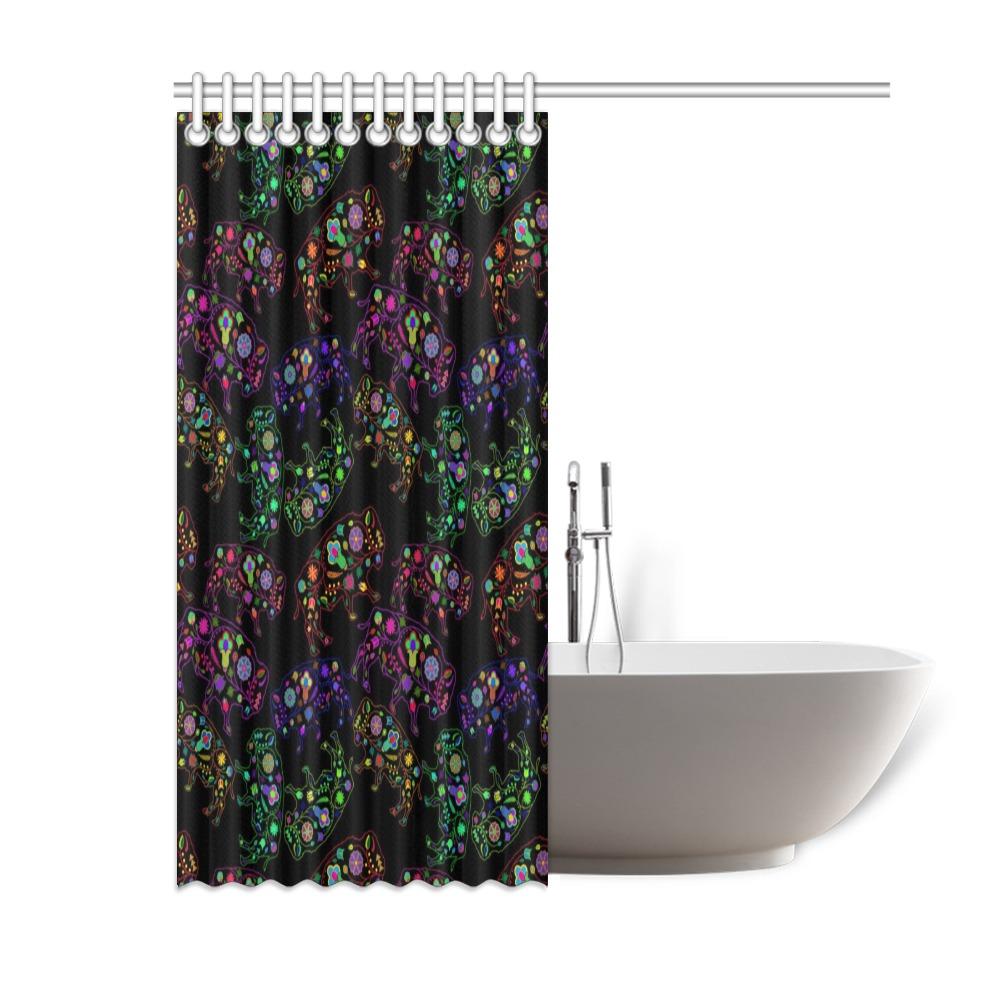 Floral Buffalo Shower Curtain 60"x72" Shower Curtain 60"x72" e-joyer 