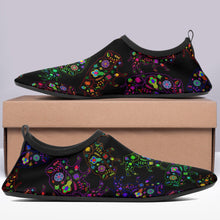 Load image into Gallery viewer, Floral Buffalo Sockamoccs Kid&#39;s Slip On Shoes Herman 
