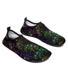 Load image into Gallery viewer, Floral Buffalo Sockamoccs Kid&#39;s Slip On Shoes Herman 
