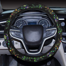 Load image into Gallery viewer, Floral Buffalo Steering Wheel Cover with Elastic Edge Steering Wheel Cover with Elastic Edge e-joyer 
