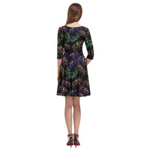 Load image into Gallery viewer, Floral Buffalo Tethys Half-Sleeve Skater Dress(Model D20) Tethys Half-Sleeve Skater Dress (D20) e-joyer 
