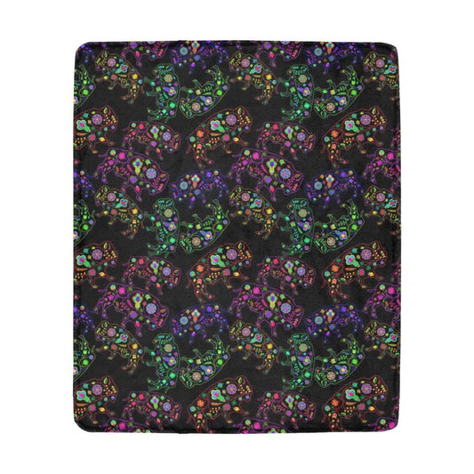 Floral Buffalo Ultra-Soft Micro Fleece Blanket 50"x60" Ultra-Soft Blanket 50''x60'' e-joyer 