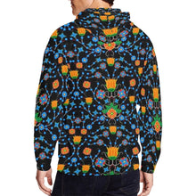 Load image into Gallery viewer, Floral Damask All Over Print Full Zip Hoodie for Men (Model H14) hoodie e-joyer 
