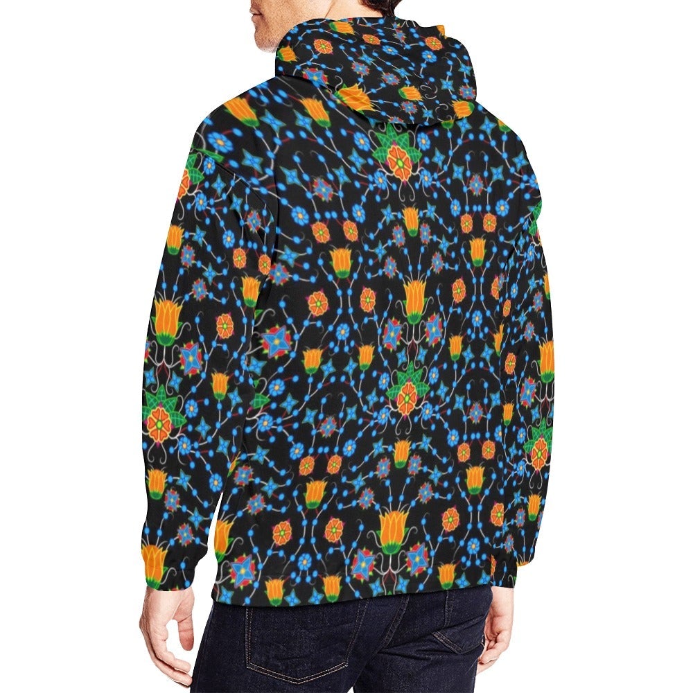 Floral Damask All Over Print Hoodie for Men (USA Size) (Model H13) All Over Print Hoodie for Men (H13) e-joyer 