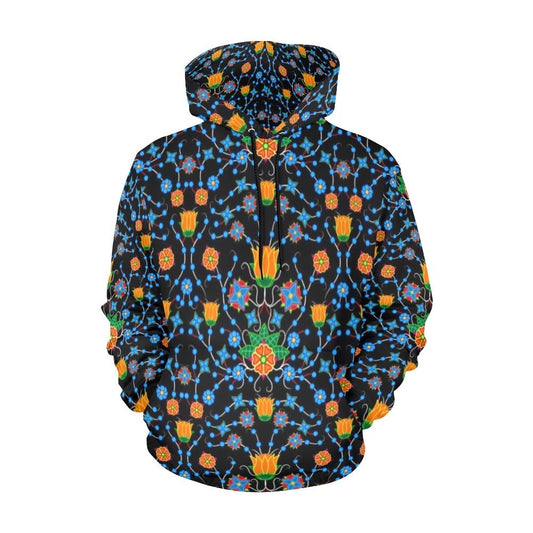 Floral Damask All Over Print Hoodie for Men (USA Size) (Model H13) All Over Print Hoodie for Men (H13) e-joyer 