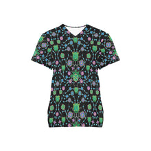 Load image into Gallery viewer, Floral Damask Garden All Over Print Scrub Top Scrub Top e-joyer 
