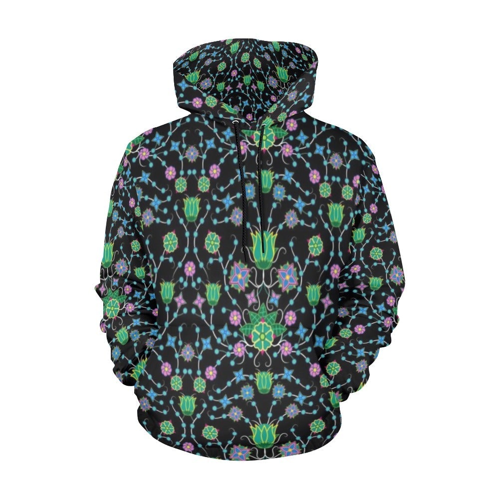 Floral Damask Garden Hoodie for Men by 49 Dzine