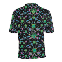 Load image into Gallery viewer, Floral Damask Garden Men&#39;s All Over Print Polo Shirt (Model T55) Men&#39;s Polo Shirt (Model T55) e-joyer 
