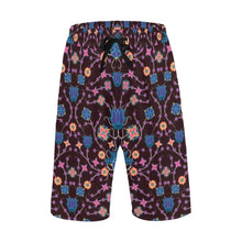 Load image into Gallery viewer, Floral Damask Purple Men&#39;s All Over Print Casual Shorts (Model L23) short e-joyer 
