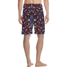 Load image into Gallery viewer, Floral Damask Purple Men&#39;s All Over Print Casual Shorts (Model L23) short e-joyer 
