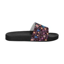 Load image into Gallery viewer, Floral Damask Purple Men&#39;s Slide Sandals (Model 057) sandals e-joyer 
