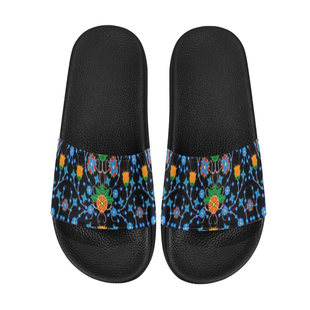 Floral Damask Slide Sandals by 49 Dzine