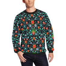 Load image into Gallery viewer, Floral Damask Upgrade All Over Print Crewneck Sweatshirt for Men (Model H18) shirt e-joyer 
