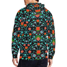 Load image into Gallery viewer, Floral Damask Upgrade All Over Print Full Zip Hoodie for Men (Model H14) hoodie e-joyer 
