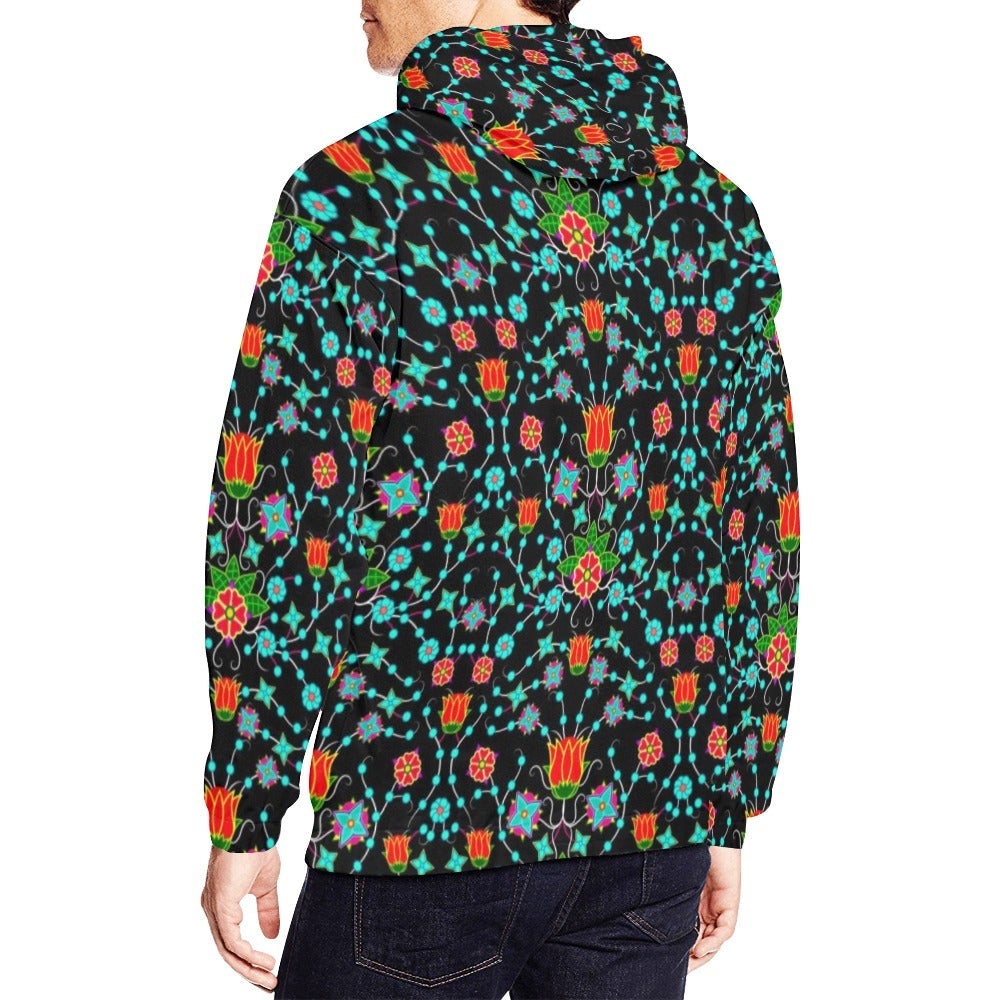 Floral Damask Upgrade All Over Print Hoodie for Men (USA Size) (Model H13) All Over Print Hoodie for Men (H13) e-joyer 