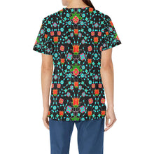 Load image into Gallery viewer, Floral Damask Upgrade All Over Print Scrub Top Scrub Top e-joyer 
