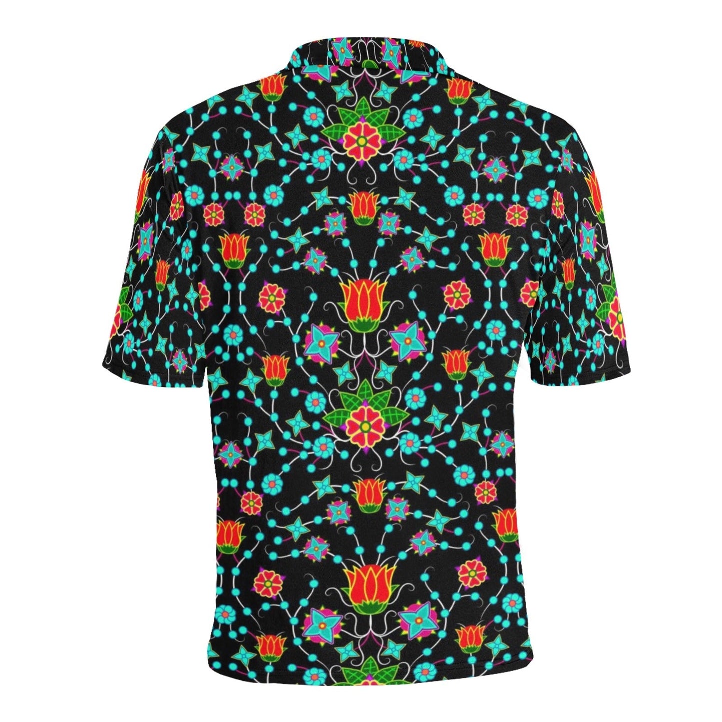 Floral Damask Upgrade Men's All Over Print Polo Shirt (Model T55) Men's Polo Shirt (Model T55) e-joyer 