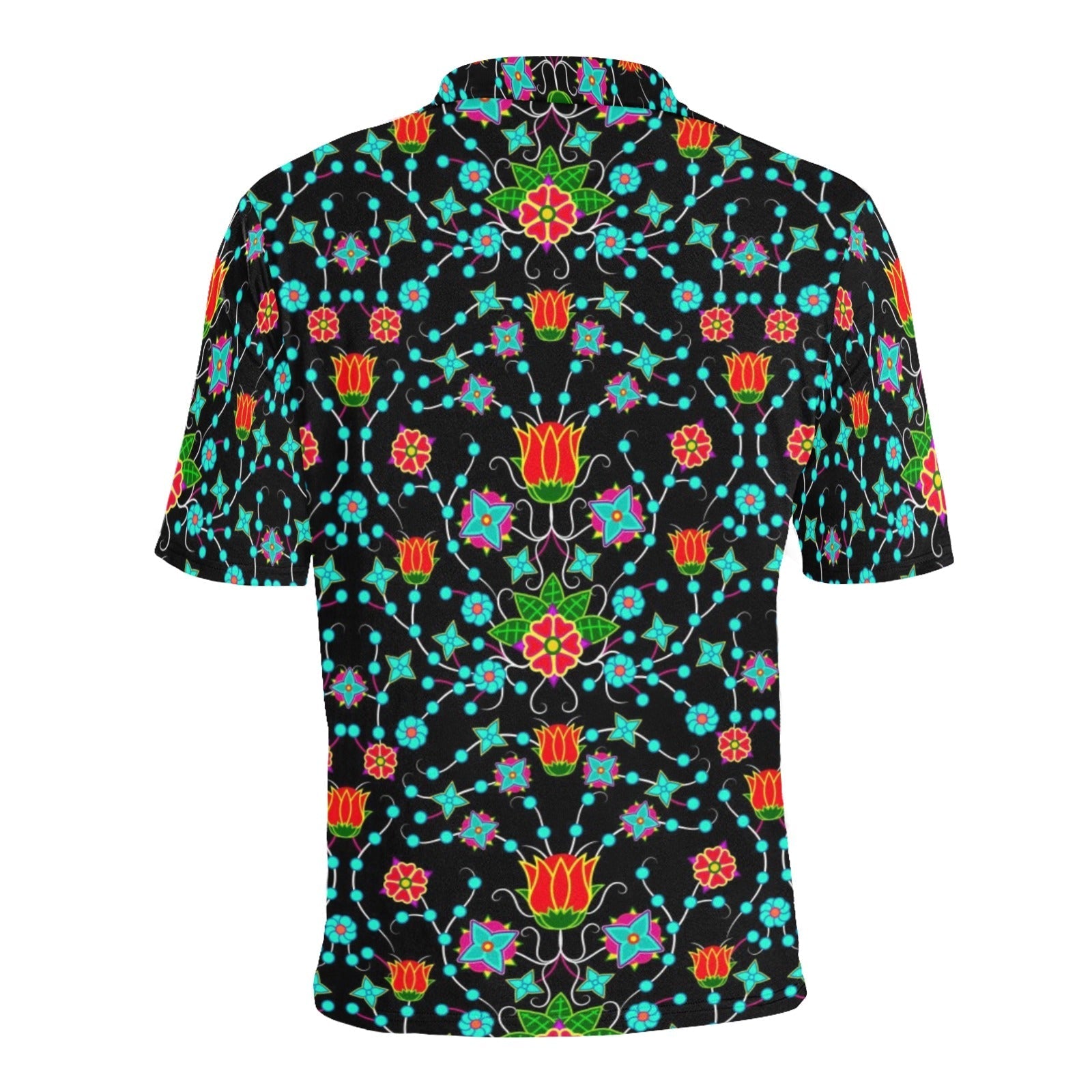 Floral Damask Upgrade Men's All Over Print Polo Shirt (Model T55) Men's Polo Shirt (Model T55) e-joyer 