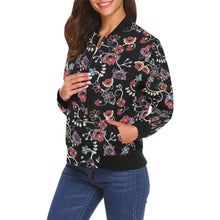 Load image into Gallery viewer, Floral Danseur All Over Print Bomber Jacket for Women (Model H19) All Over Print Bomber Jacket for Women (H19) e-joyer 
