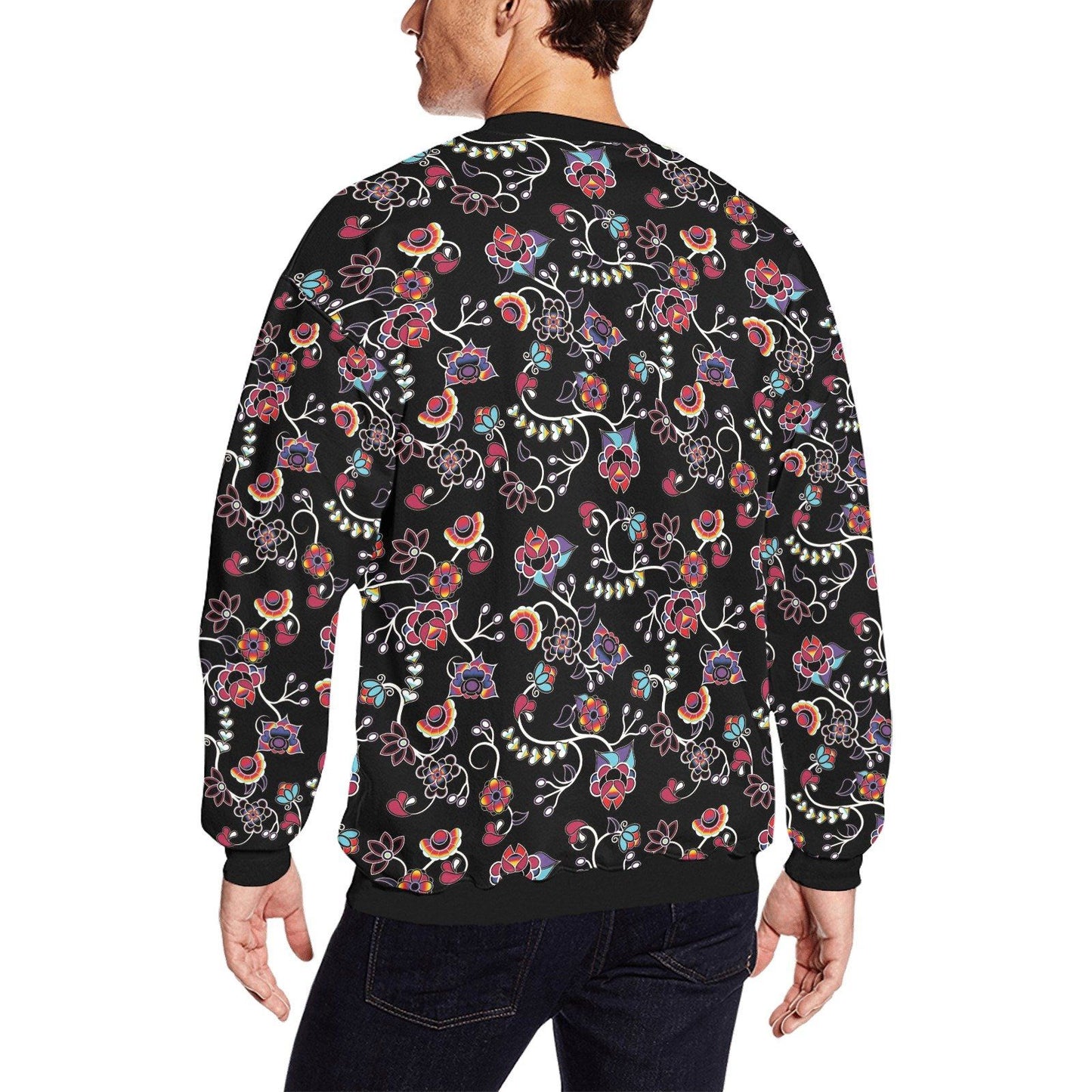 Floral Danseur All Over Print Crewneck Sweatshirt for Men (Model H18) shirt e-joyer 