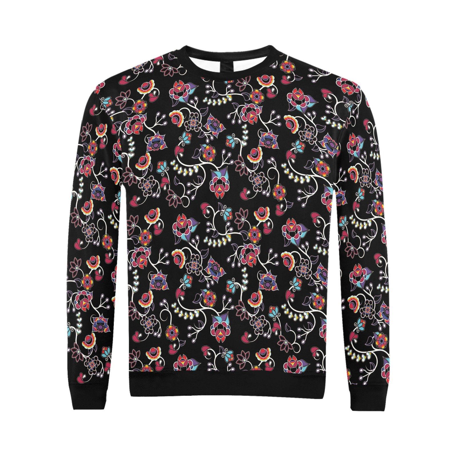 Floral Danseur All Over Print Crewneck Sweatshirt for Men (Model H18) shirt e-joyer 