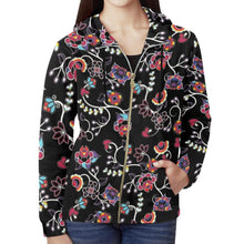 Load image into Gallery viewer, Floral Danseur All Over Print Full Zip Hoodie for Women (Model H14) All Over Print Full Zip Hoodie for Women (H14) e-joyer 
