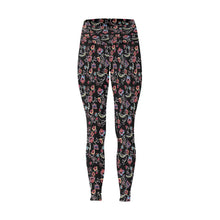 Load image into Gallery viewer, Floral Danseur All Over Print High-Waisted Leggings (Model L36) High-Waisted Leggings (L36) e-joyer 
