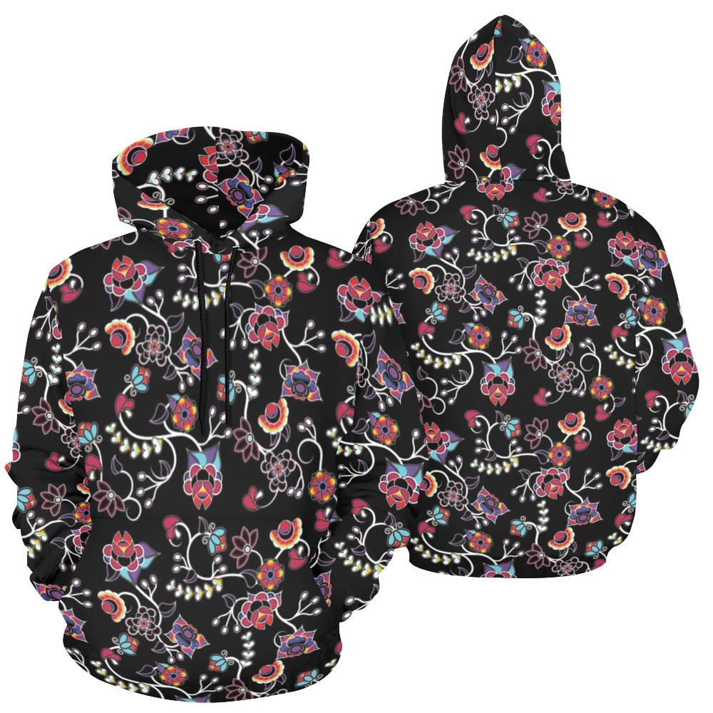 Floral Danseur All Over Print Hoodie for Women (USA Size) (Model H13) All Over Print Hoodie for Women (H13) e-joyer 