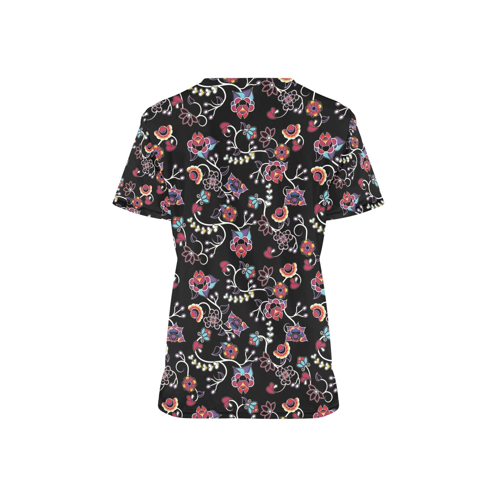 Floral Danseur All Over Print Scrub Top Scrub Top e-joyer 