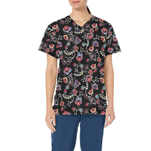 Load image into Gallery viewer, Floral Danseur All Over Print Scrub Top Scrub Top e-joyer 
