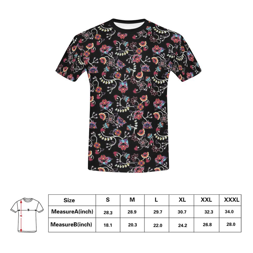 Floral Danseur All Over Print T-Shirt for Men (USA Size) (Model T40) All Over Print T-Shirt for Men (T40) e-joyer 
