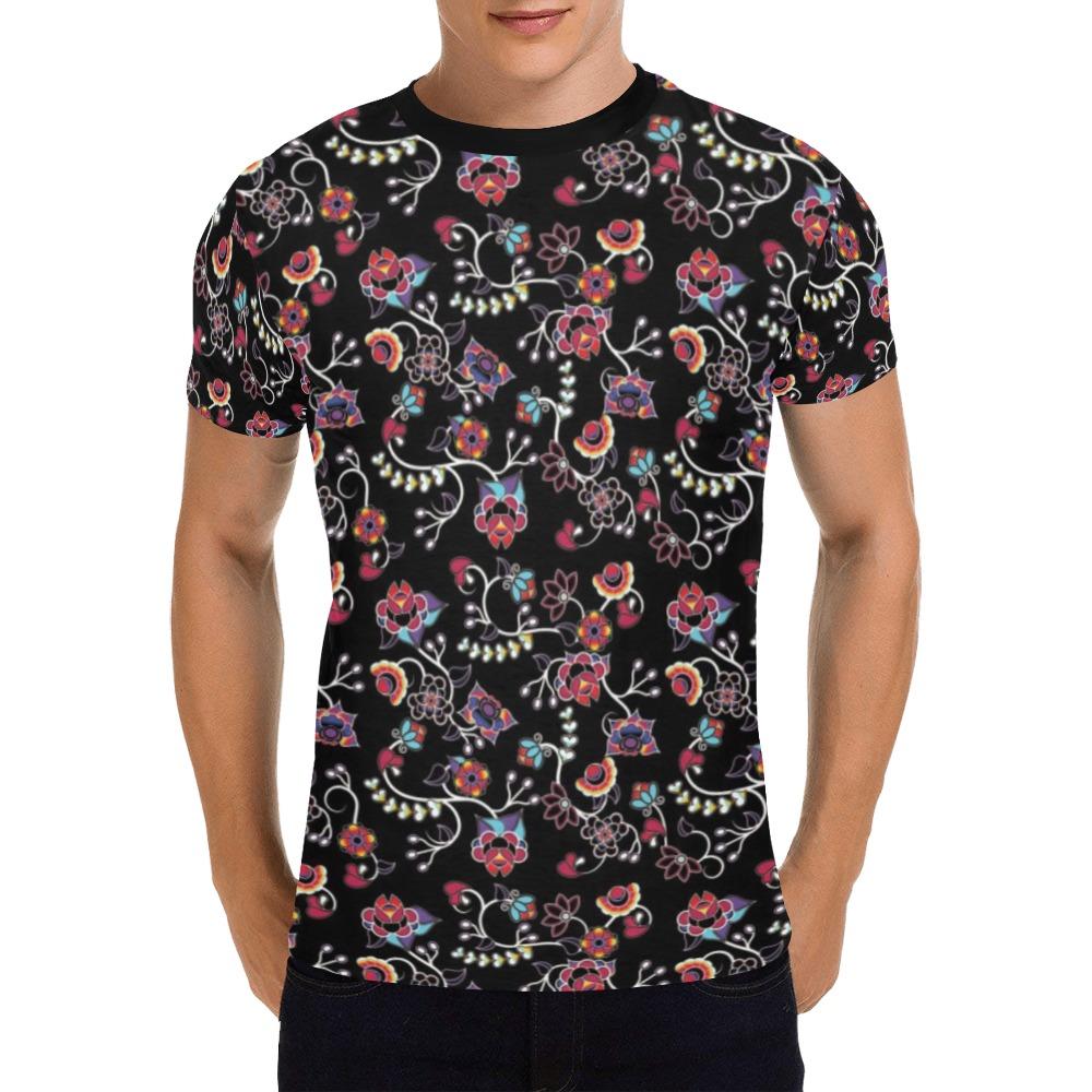 Floral Danseur All Over Print T-Shirt for Men (USA Size) (Model T40) All Over Print T-Shirt for Men (T40) e-joyer 