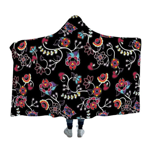 Floral Danseur Hooded Blanket blanket 49 Dzine 