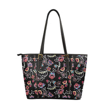 Load image into Gallery viewer, Floral Danseur Leather Tote Bag/Large (Model 1640) Leather Tote Bag (1640) e-joyer 
