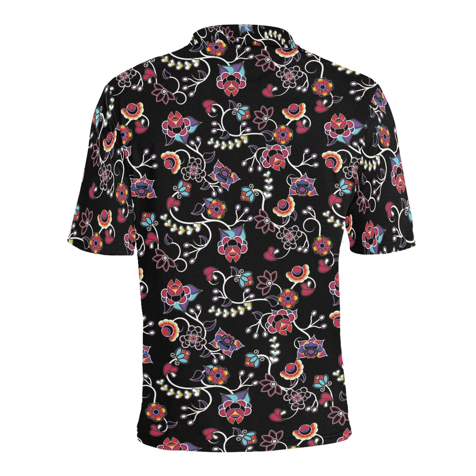 Floral Danseur Men's All Over Print Polo Shirt (Model T55) Men's Polo Shirt (Model T55) e-joyer 