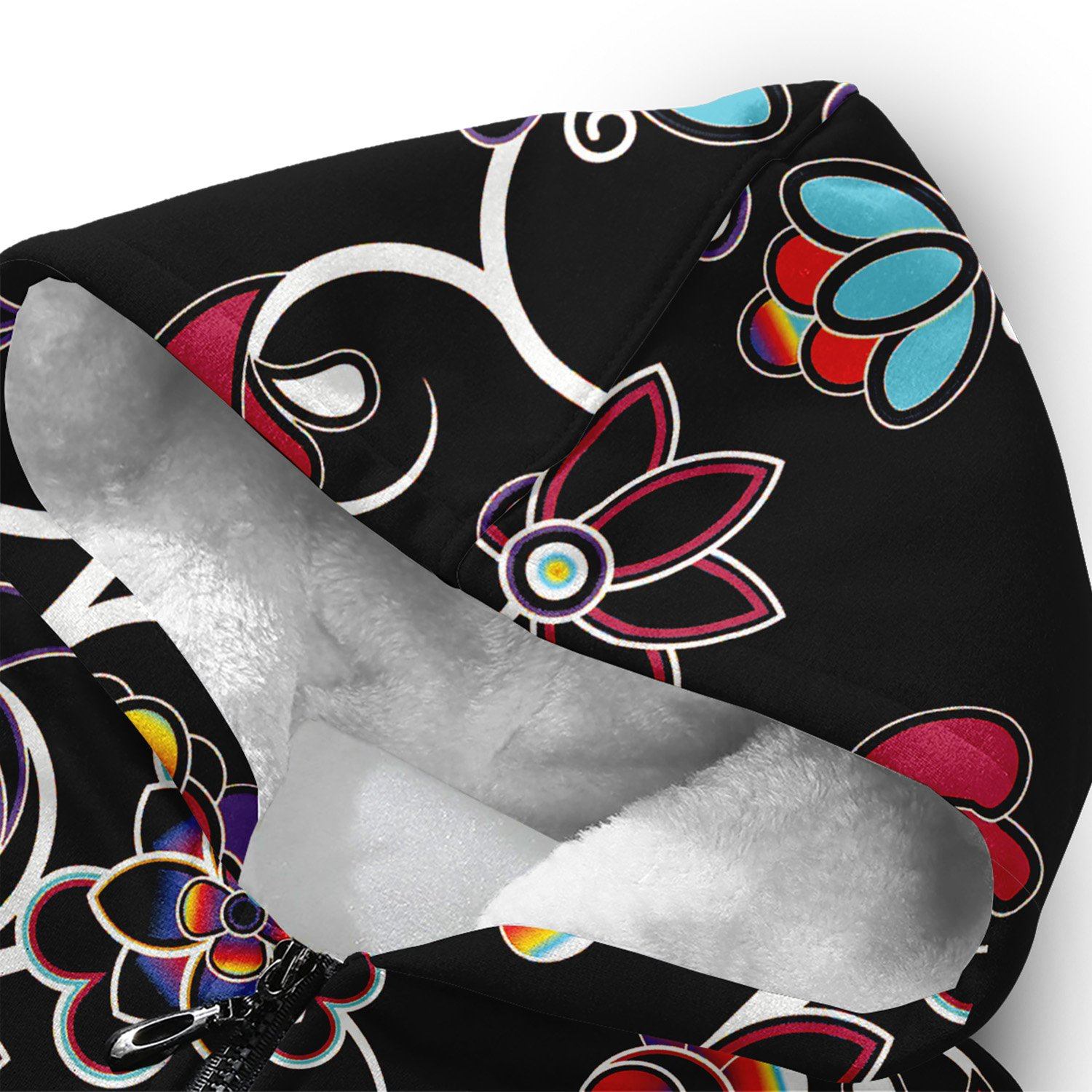 Floral Danseur Sherpa Hoodie hoodie Herman 