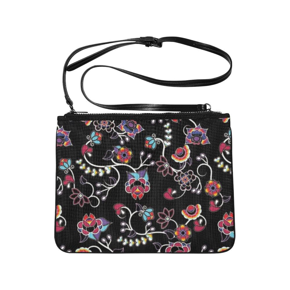 Floral Danseur Slim Clutch Bag (Model 1668) Slim Clutch Bags (1668) e-joyer 